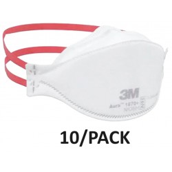 NEW 10/PACK 3M N95 Aura Respirator and Surgical Mask 1870+ Made in Canada (NIOSH)