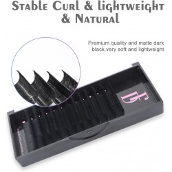 NEW 16/PACK Lash Extension Volume Lash Extensions 0.07 D Curl 14mm Individual Lash Extensions Classic Eyelash Extensions Soft Matte Black