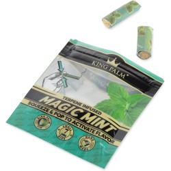 NEW King Palm Flavors Filter Tips - Magic Mint 1ct - Flavored Pre Rolled Tips - Corn Husk Pre Roll Filter Tip - Organic Rolling Paper Filter Tips - Terpene Infused Rolling Tips