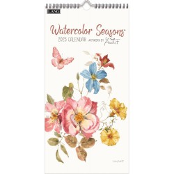 NEW Watercolor Seasons 2025 Vertical Wall Calendar by Lisa Audit
