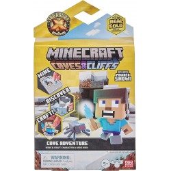 NEW Treasure X Minecraft Caves & Cliffs - Cave Adventure Pack - Mine & Craft Character & Mini Mob, Includes Avalanche Snow - 16 Levels of Adventure!, Small