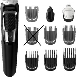 LIGHTLY HANDLED (SEE NOTES) Philips Multigroom Series 3000 Cordless with 10 Trimming Accessories, Lithium-Ion and Storage Bag