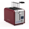 NEW Curtis Stone 2-Slice Digital Toaster- RED- Dimensions: 10.43 x 6.26 x 7.09