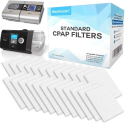 NEW 24 PCS  Standard CPAP Filters Compatible with ResMed - Premium Disposable Universal CPAP Filter Supplies for ResMed AirSense 10, for AirCurve 10, for S9 Series