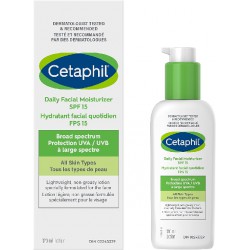 NEW Cetaphil Daily Facial Moisturizer SPF 15 | Lightweight Face Moisturizer with Broad Spectrum Protection | Oil, Fragrance and Paraben Free | Non-Comedogenic | Dermatologist Recommended | 120ml