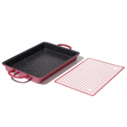 NEW Curtis Stone 2-In-1 Baker/Griddle Pan - RED