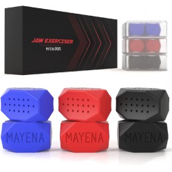 NEW Mayena Sports Jaw Exerciser for Men & Women – Silicone Jawline Exerciser – Powerful Jaw Trainer for Beginner, Intermediate & Advanced Users – Slims & Tones the Face (3 Set)