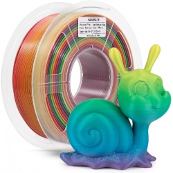 NEW 1.75 MM 3D Printer Filament, Color Change Rainbow PLA Filament 1.75 mm Dimensional Accuracy +/- 0.02 mm, 1 KG Spool, PLA Rainbow Multicolor