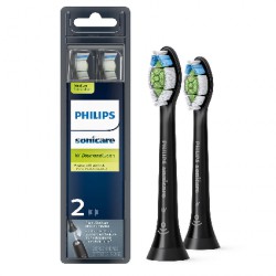 NEW Philips Sonicare Diamondclean Replacement Toothbrush Heads, Hx6062/95, Brushsync Technology, Black, 2 Count