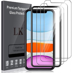 NEW  LK 3 Pack Screen Protector Compatible for iPhone 11 and iPhone XR Tempered Glass