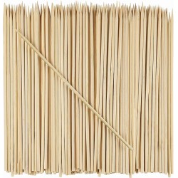 NEW [100 Count] 10'' Bamboo Skewers for Shish Kabob, Grilling, Fruits, Appetizers, and Cocktails