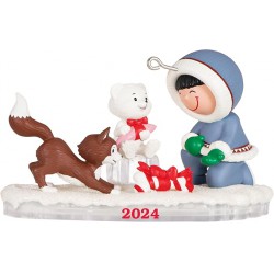 NEW Hallmark Keepsake Christmas Ornament 2024, Frosty Friends 2024, Snowman Collectors Gifts