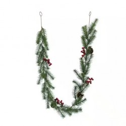 NEW ASHLAND PINE & BERRY GARLAND, 6FT