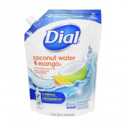 NEW DIAL Coconut Water And Mango Liquid Hydrating Hand Soap Refill, 1.18L