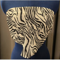 NEW MED WOMENS SHEIN ZEBRA PRINT HALTER TOP
