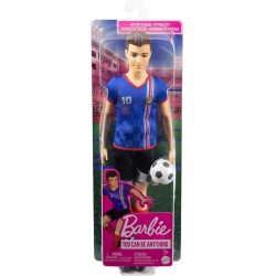 NEW Barbie You Can Be Anything Careers Soccer Player Ken Doll