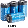 NEW Amazon Basics Lithium CR2 3 Volt Batteries - Pack of 4