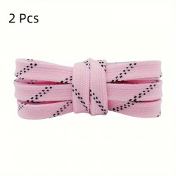 NEW 80 ice hockey skating polyester stripe laces lightweight