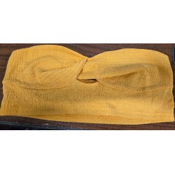 NEW XL (SIMILAR )SHEIN  YELLOW BANDEAU TOP