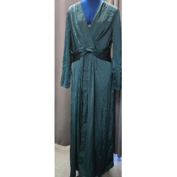 NEW 1XL SHEIN GREEN SATIN DRESS