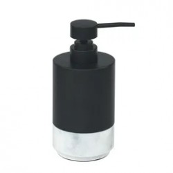 NEW Hometrends Frosted Glass and Bamboo Lotion Pump