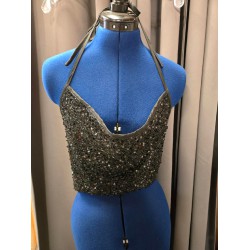 NEW SMALL SHEIN BAE Sequins Crop Cami Top