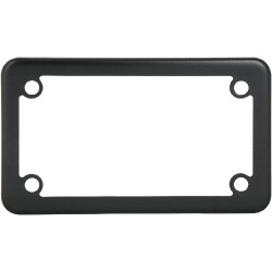 NEW  Grand General 60394 Matte Black Powder Coated Motorcycle Plain License Plate Frame