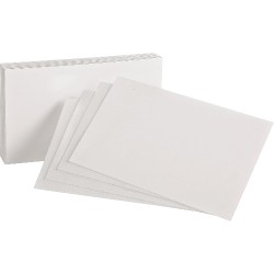 NEW Blank Index Cards, 4 x 6, White, 100 Per Pack