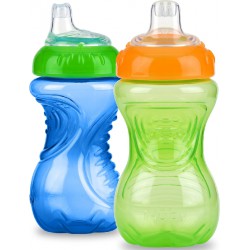 NEW (SEE NOTES ) Nuby 2 Pack No Spill Cup, 10 Ounce,