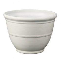 NEW Mainstays Ferenza Recycled Resin Planter, 14in x 14in x 10in, White