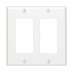 NEW Decora wall plate 2 Gang, White