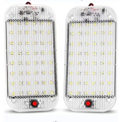 NEW  12V/24V LED Interior Light Bar, LED Strip Lights with ON/OFF Switch Surface Mount RV Ceiling Light for Enclosed Trailer Truck RV Car Lorry Camper Boat