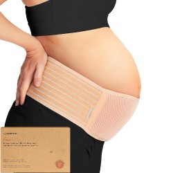 NEW MEDIUM KeaBabies Maternity Belly Bands for Pregnant Women - Soft & Breathable Pregnancy Belly Support Band, Adjustable Maternity Belt for Back, Pelvic Support