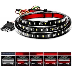 NEW  Nilight 48”/49” LED Tailgate Light Strip 90 LED Red/White for Running Light Brake / Turn Signal / Reverse Light，2 Years Warranty