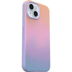 NEW OtterBox iPhone 15, iPhone 14, and iPhone 13 Symmetry Series Clear Case - Papercut Flowers (Purple), Snaps to MagSafe, Ultra-Sleek, Raised Edges Protect...