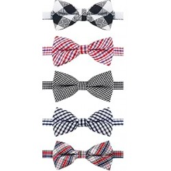 NEW 5 PCS Dog Bow Ties, 5 pcs KOOLMOX Dog Bowties, Dog Neck Ties with Adjustable Dog Bow Tie Collar, Plaid Puppy Bow Tie for Small Medium Boy Girl Dogs Cats Pet Summer Holiday Costume Grooming Accessories