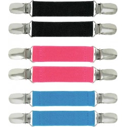 NEW Elastic Mitten Clips for Kids Gloves and Adults - Tight Steel Grip Glove Clips