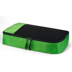 NEW 1 PC Amazon Essentials  Packing Cube Travel Accessories , Luggage Organizer with Double Zipper, Mesh Top, 100% Polyester, Medium, Green (Previously Amazon Basics)