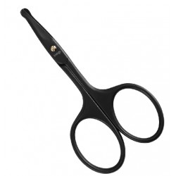 NEW LIVINGO 3.75 Premium Nose Hair Scissors, Curved Safety Blades with Rounded Tip