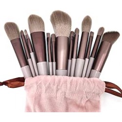 NEW 13 PCS Makeup Brushes,Makeup Brush Set Premium Synthetic Foundation Brush Face Contour Brush Blending Face Powder Blush Concealers Brush Make up Brushes Set (13Pcs pink)