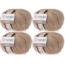 NEW  Skein 55% Cotton 45% Acrylic YarnArt Jeans Yarn 200 gr 696 yds (48)