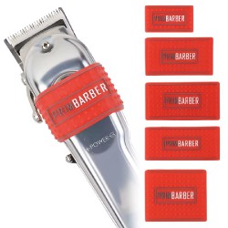 NEW  5Pcs/Set Prim Barber Non Slip Silicone Bands Clipper Grip Heat Resistance Rubber Clipper