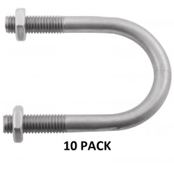 NEW 10 PACK U-BOLT, 304, 5/16X2X2-11/16 - 5YY23G