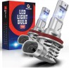NEW AOLEAD H11 H8 H9 LED Headlight Bulb, 50W 6500K Cool White Fanless Conversion Kit All in One