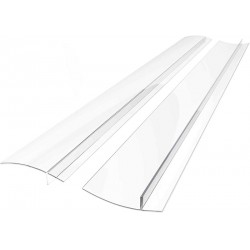 NEW Stove Counter Gap CoverS, Kitchen Silicone Oven Gap Filler – 25 Inches Countertop Strips Gap Guard, Easy to Clean (Clear)