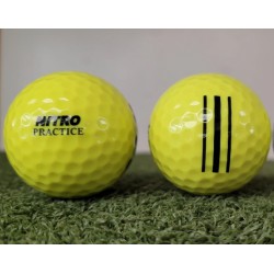 NEW 2 Nitro Practice Range Balls, YELLOW