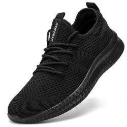 NEW MENS 8.5 (SIZE 42) Damyuan Running Shoes Men Fashion Sneakers Casual Walking Shoes Sport Athletic Shoes Lightweight Breathable Comfortable, BLACK