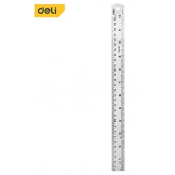 NEW DELI 12 STAINLESS STEEL RULER, DL8030Y