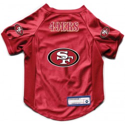 NEW Littlearth Unisex-Adult NFL San Francisco 49ers - Saloon Letters Stretch Pet Jersey, MEDIUM