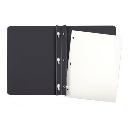 NEW Oxford Duotangs, Panel & Border Report Covers, Letter Size, Black, Full Paper Front, Embossed Title Panel, Holds 100 Sheets, Adhesive Labels Included, 25-Pack for Reports and Presentations, BLACK